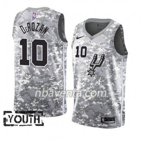 Camiseta Niños San Antonio Spurs DeMar DeRozan 10 2018-19 Nike Gris Swingman